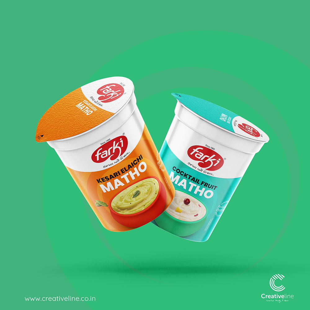 dairy matho shrikhand Brand packaging Design Agency Creativeline Gandhinagar ahmedabad