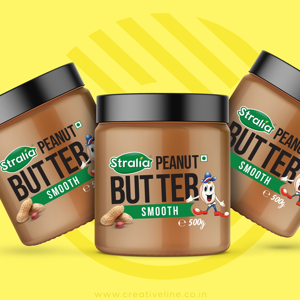 peanut butter health food supplement Brand packaging Design Agency Creativeline Gandhinagar ahmedabad