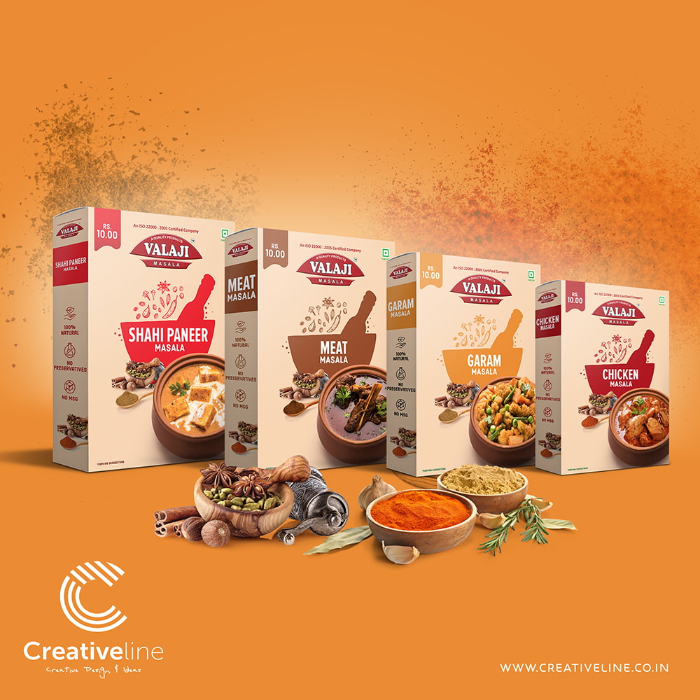 spices noodles Brand packaging Design Agency Creativeline Gandhinagar ahmedabad