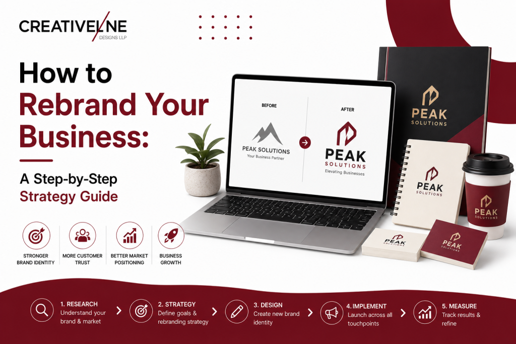 How to rebrand a business — before and after rebranding strategy and design process