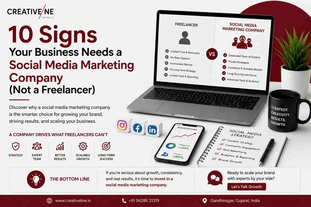 10 signs your business needs a social media marketing company instead of a freelancer for expert strategy, consistent results, and scalable growth